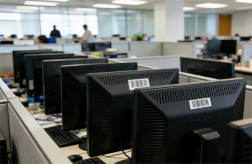 barcodes on asset tags штрых-коды на тэгах актываў