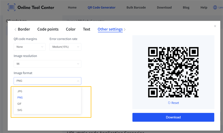 QR код фармат малюнка
