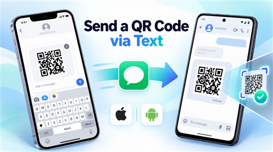 адправіць QR-код па тэксце