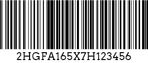 Код 128 VIN Barcode