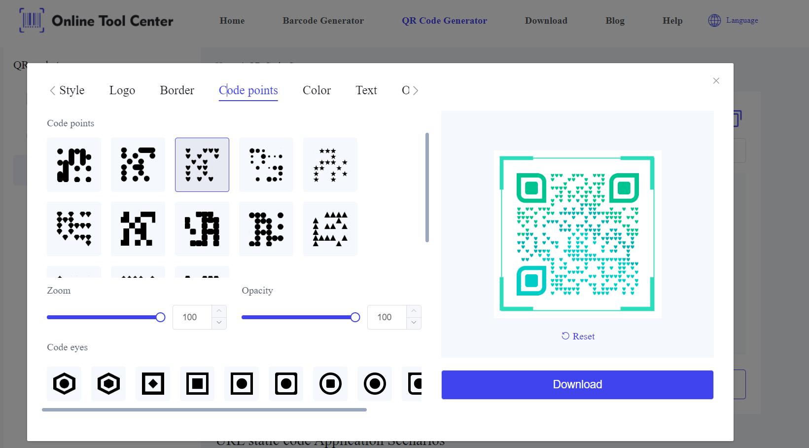 Эстэчны генератар кода QR.png