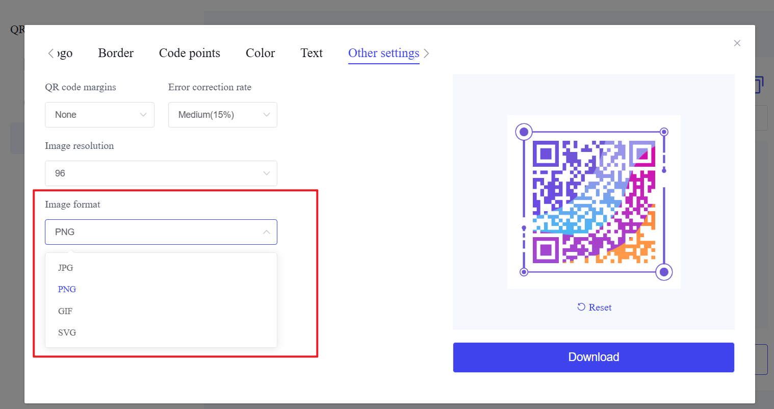 Фармат кода qr