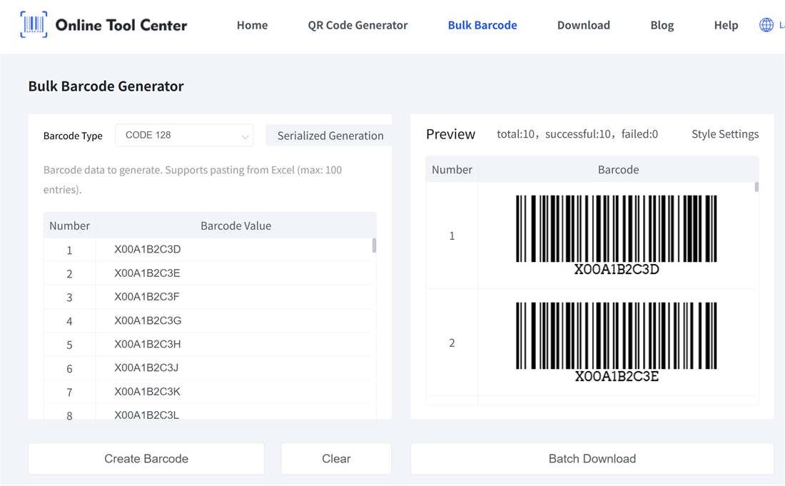 bulk fnsku barcodes ФНСКУ штрых-коды