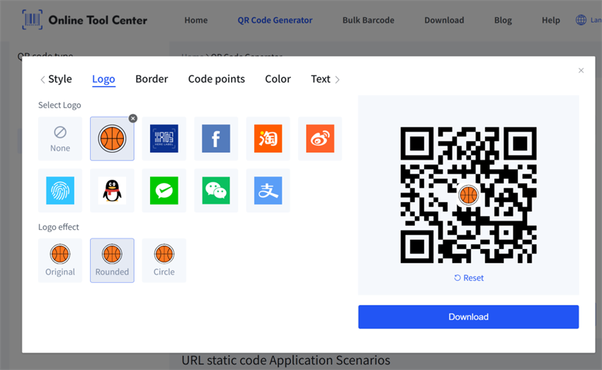 ERATE карыстацкі баскетбольны QR код