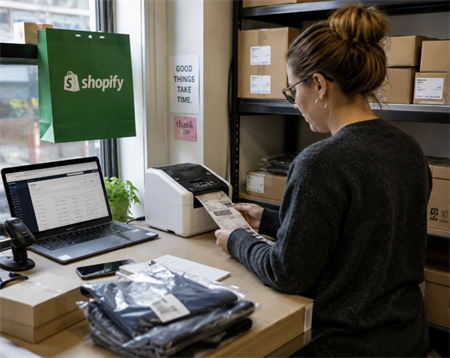 этыкеткі штрых-кодаў для Shopify