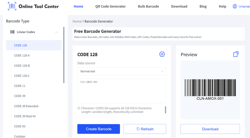 erate code 128 code for medical comsumable код 128 код для медыцынскага спажывання
