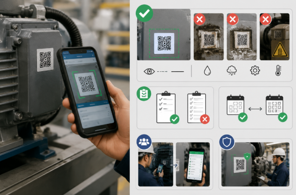 парады для QR-кода абсталявання інспекцыі